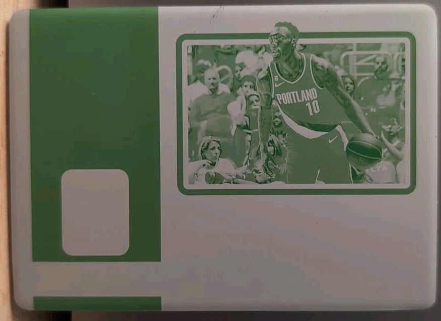 NASSIR LITTLE 2022-23 Panini National Treasures PRINTING PLATE #1/1 Blazers Suns
