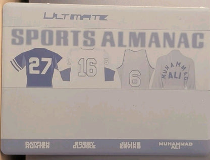 Muhammad ALI Catfish HUNTER Dr. J Bobby CLARKE 2021 Ultimate PRINTING PLATE #1/1