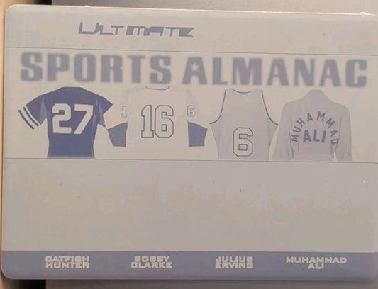 Muhammad ALI Catfish HUNTER Dr. J Bobby CLARKE 2021 Ultimate PRINTING PLATE #1/1