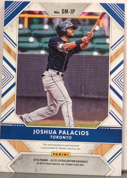 JOSHUA PALACIOS 2018 Panini Elite Extra DUAL Camo Jersey BUTTON PATCH #5/5 Jays