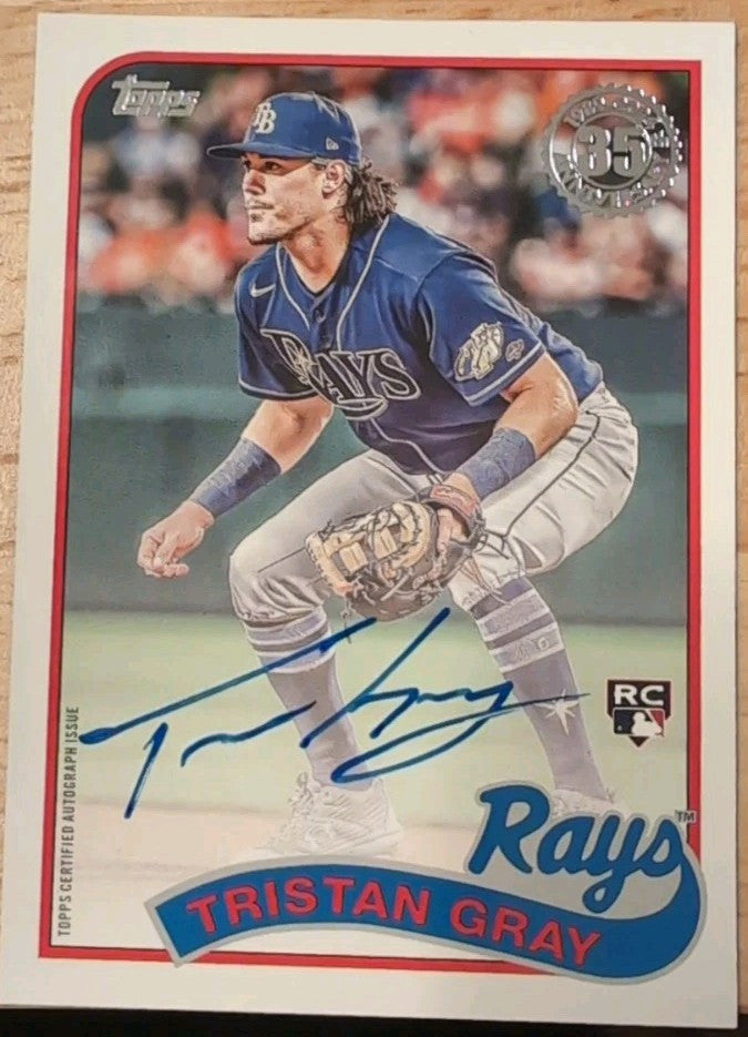TRISTAN GRAY 2024 Topps Update 1989 35th Anniversary RC AUTO SP Rays White Sox