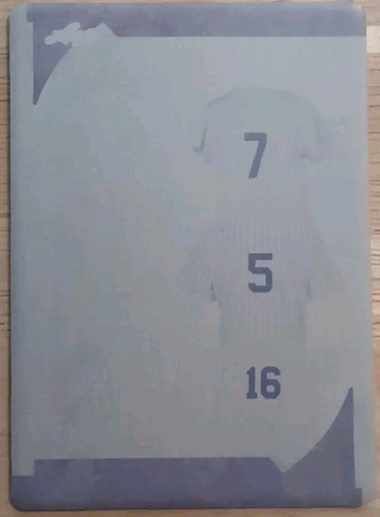 Mickey MANTLE Joe DiMAGGIO Whitey FORD 2022 Game Used TRIPLE PRINTING PLATE #1/1