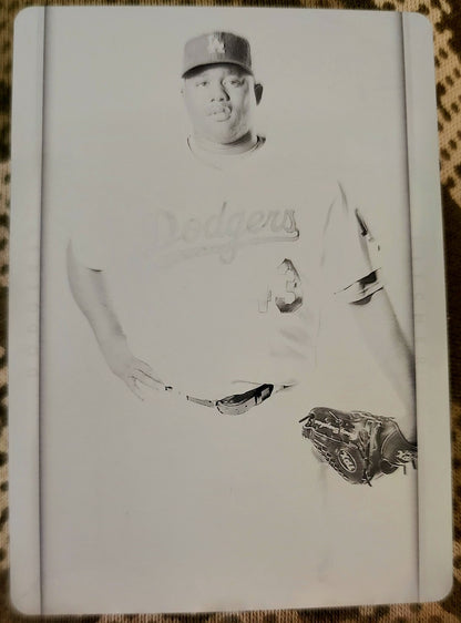 YHENCY BRAZOBAN 2007 MLB UD Series PRINTING PLATE #1/1 Dodgers Diamondbacks #768