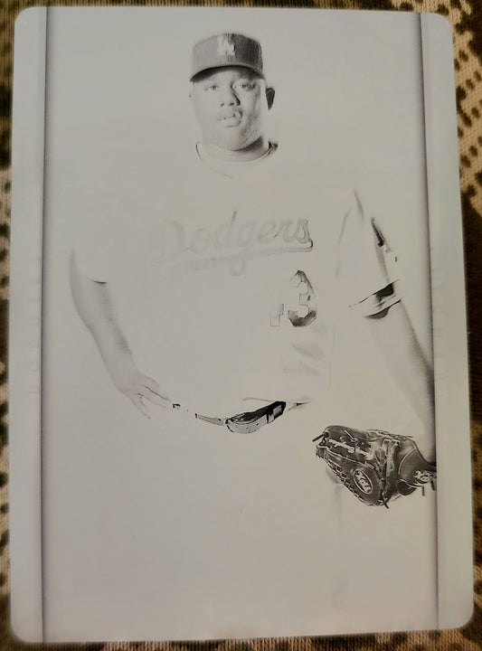 YHENCY BRAZOBAN 2007 MLB UD Series PRINTING PLATE #1/1 Dodgers Diamondbacks #768