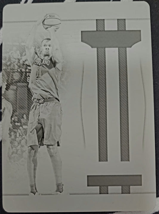 RODNEY HOOD 2018-19 Panini National Treasures Threads PRINTING PLATE SP 1/1 Cavs