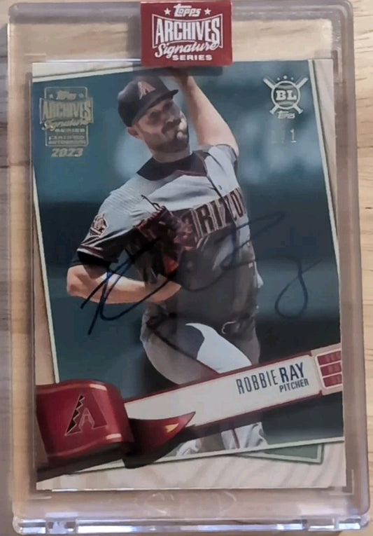ROBBIE RAY 2023 Topps Archives Signature 2019 Big League AUTO #1/1 Diamondbacks